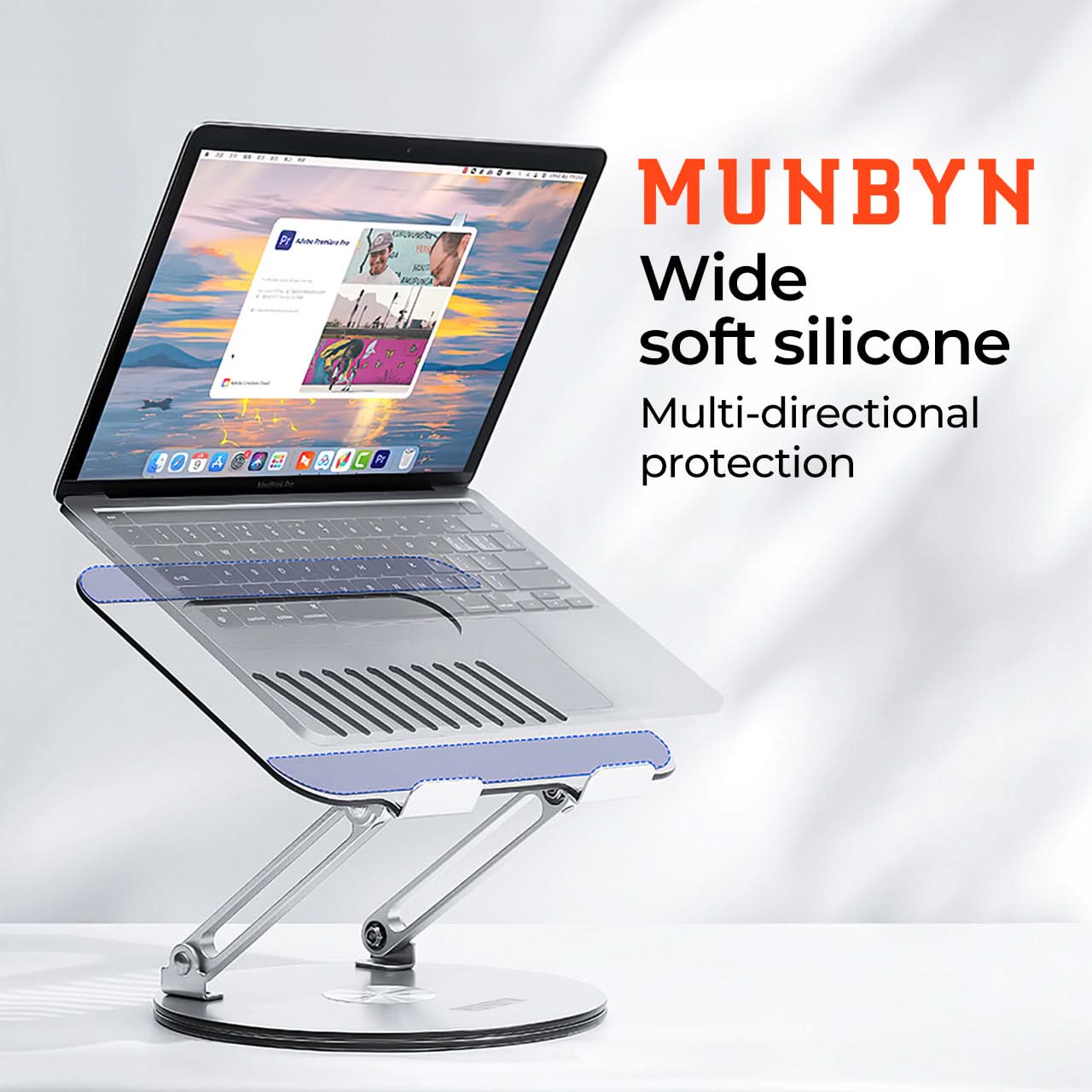MUNBYN 360° Rotating Laptop Stand