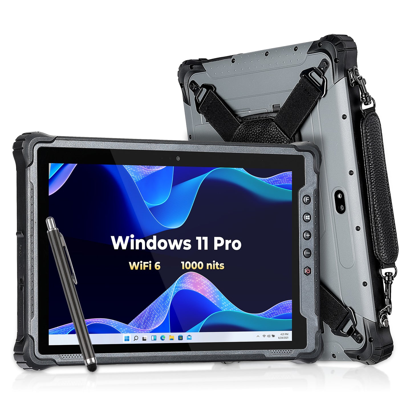 MUNBYN IRT12 Windows 11 Pro Wi-Fi 6 1000nit Rugged Windows Tablet