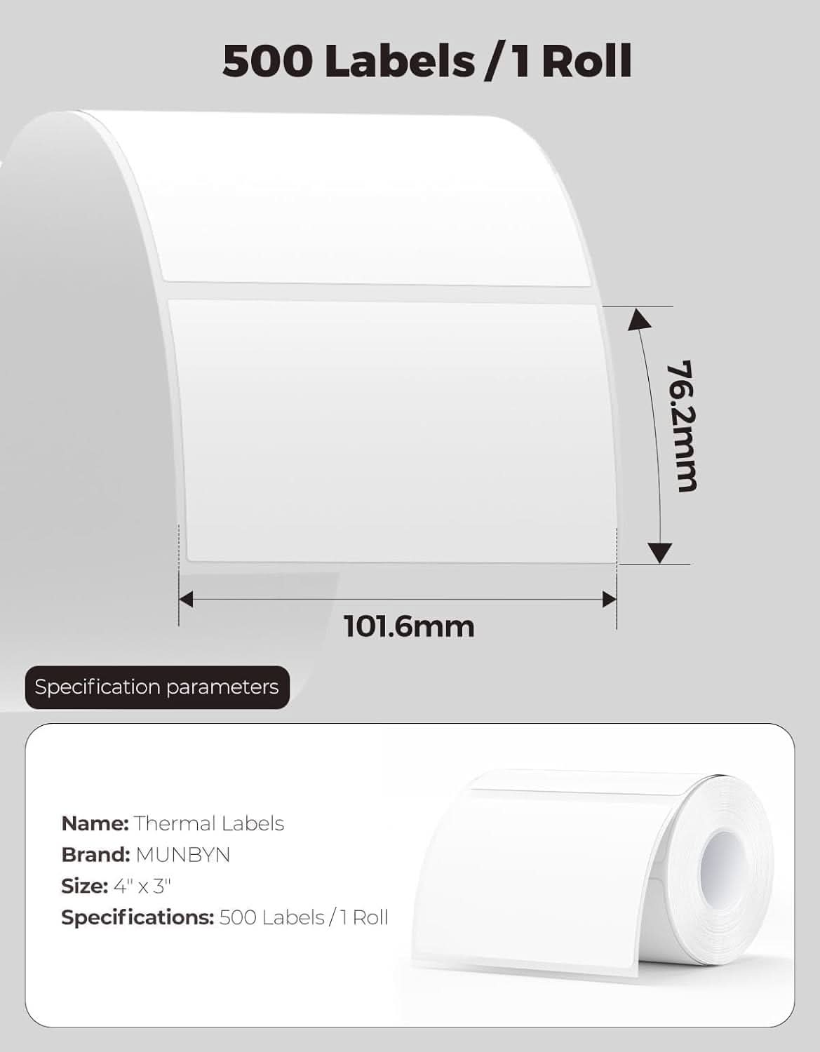 4" x 3" Rectangle Labels