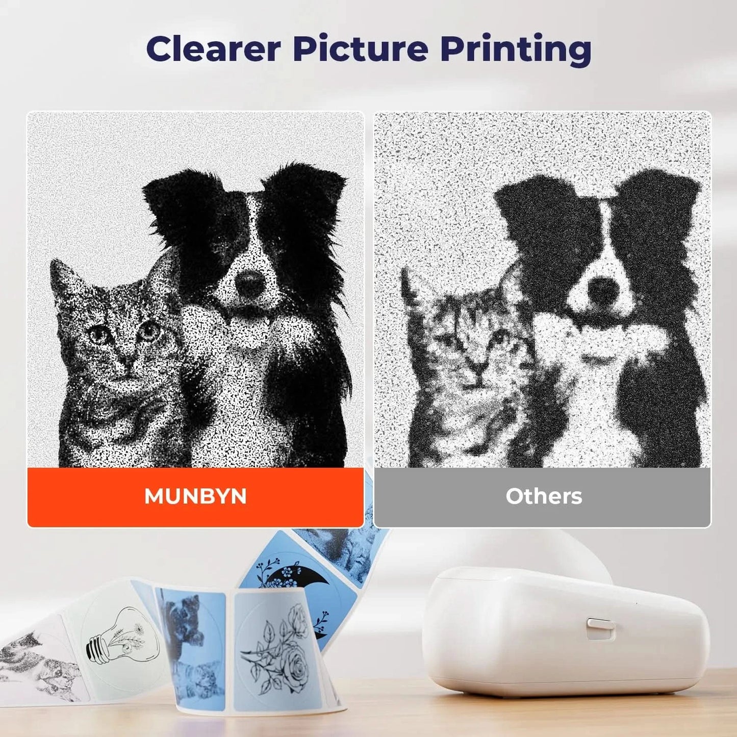 MUNBYN FM226 Bluetooth Portable Label Maker Kit