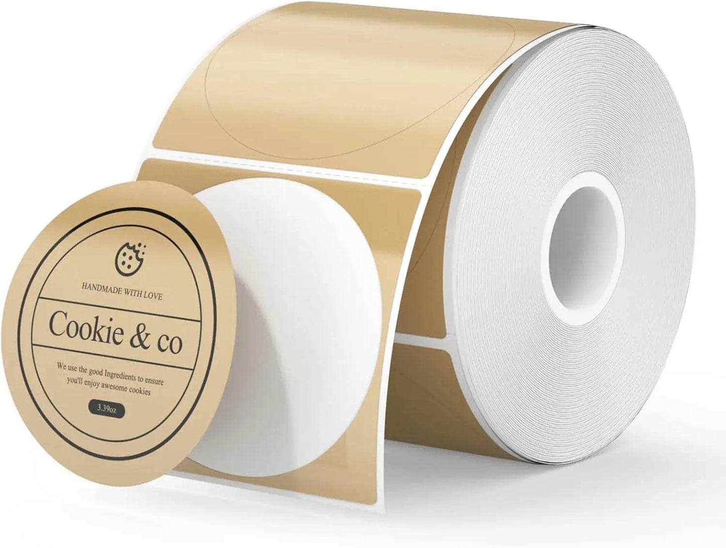 MUNBYN 3"x3" Generic Circle Series Thermal Labels (500/Roll)