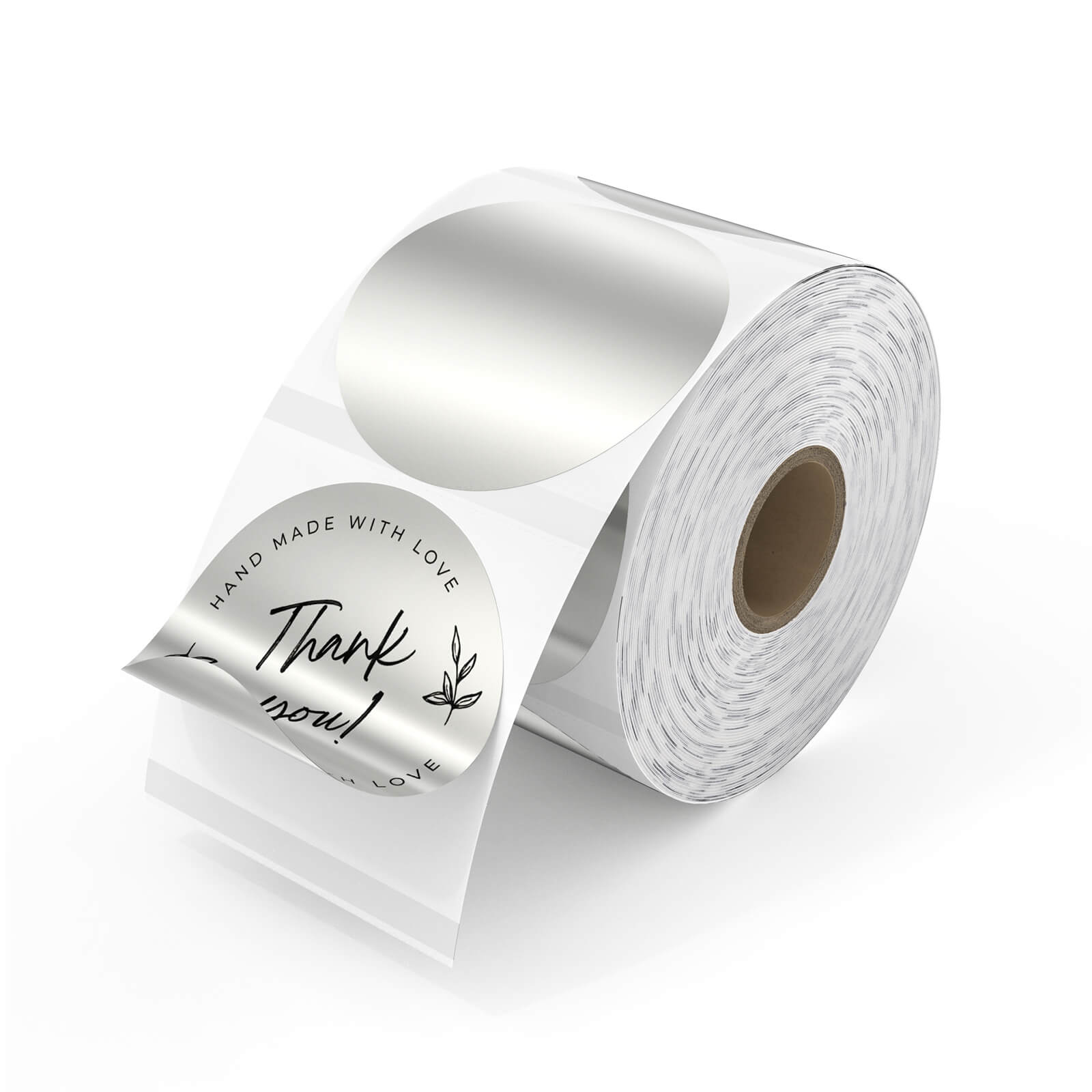 MUNBYN Gloss Silver Round Thermal Labels – MUNBYN