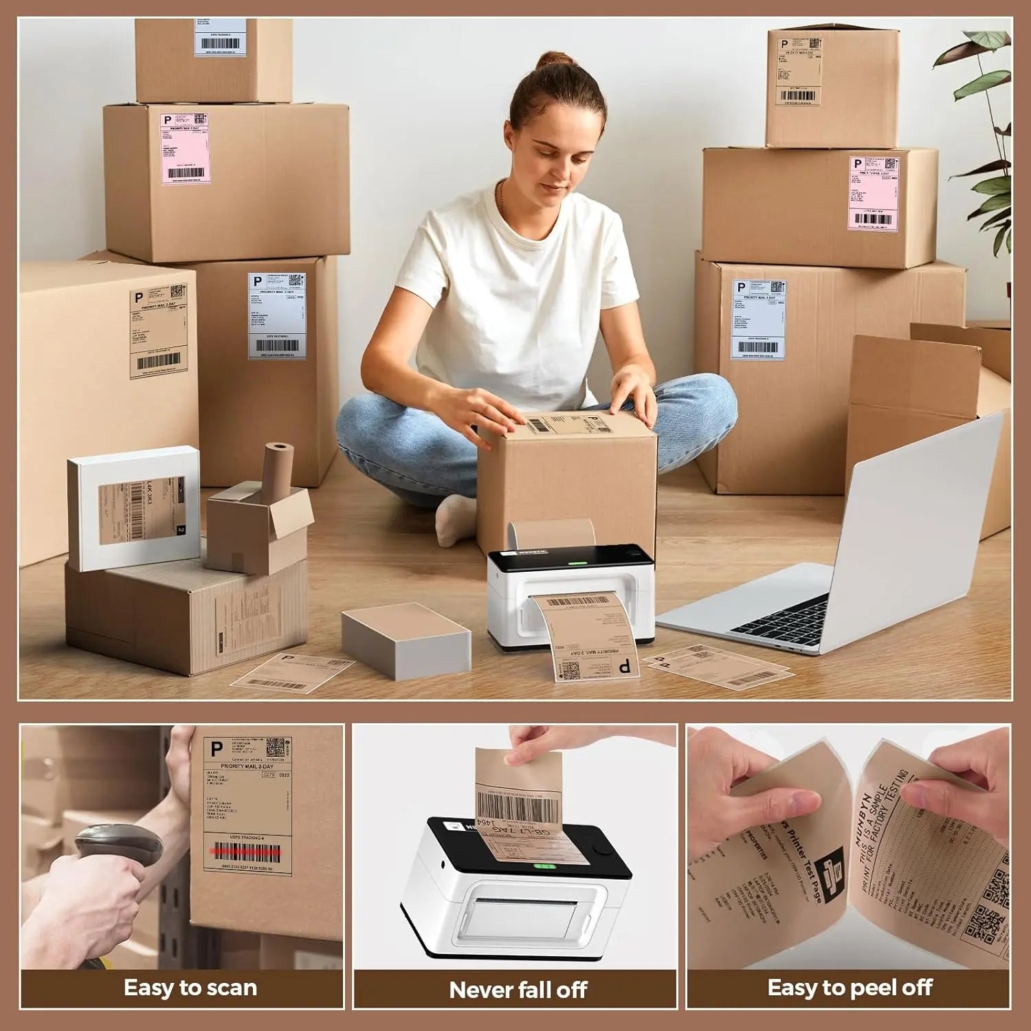 4" x 6" Fan-Fold Labels