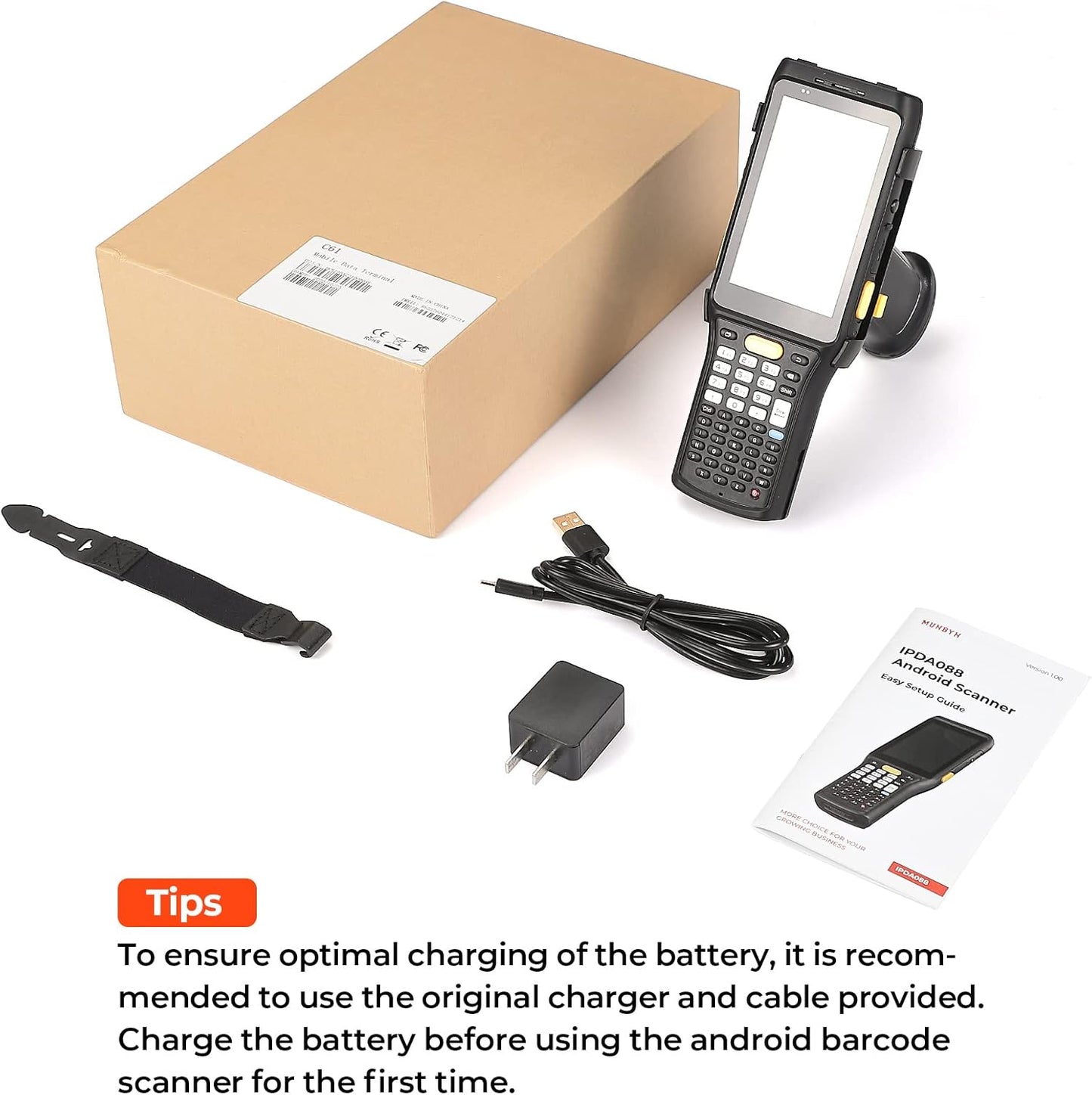 MUNBYN 088P Android 13 PDA with Zebra 4850 Scanner