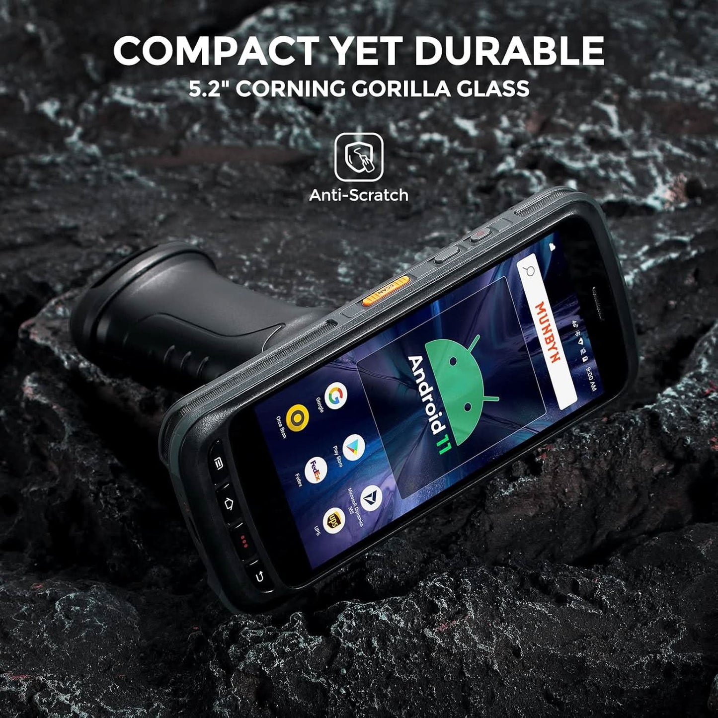 MUNBYN IPDA087P Android 13 with Zebra SE4750 Barcode Scanner