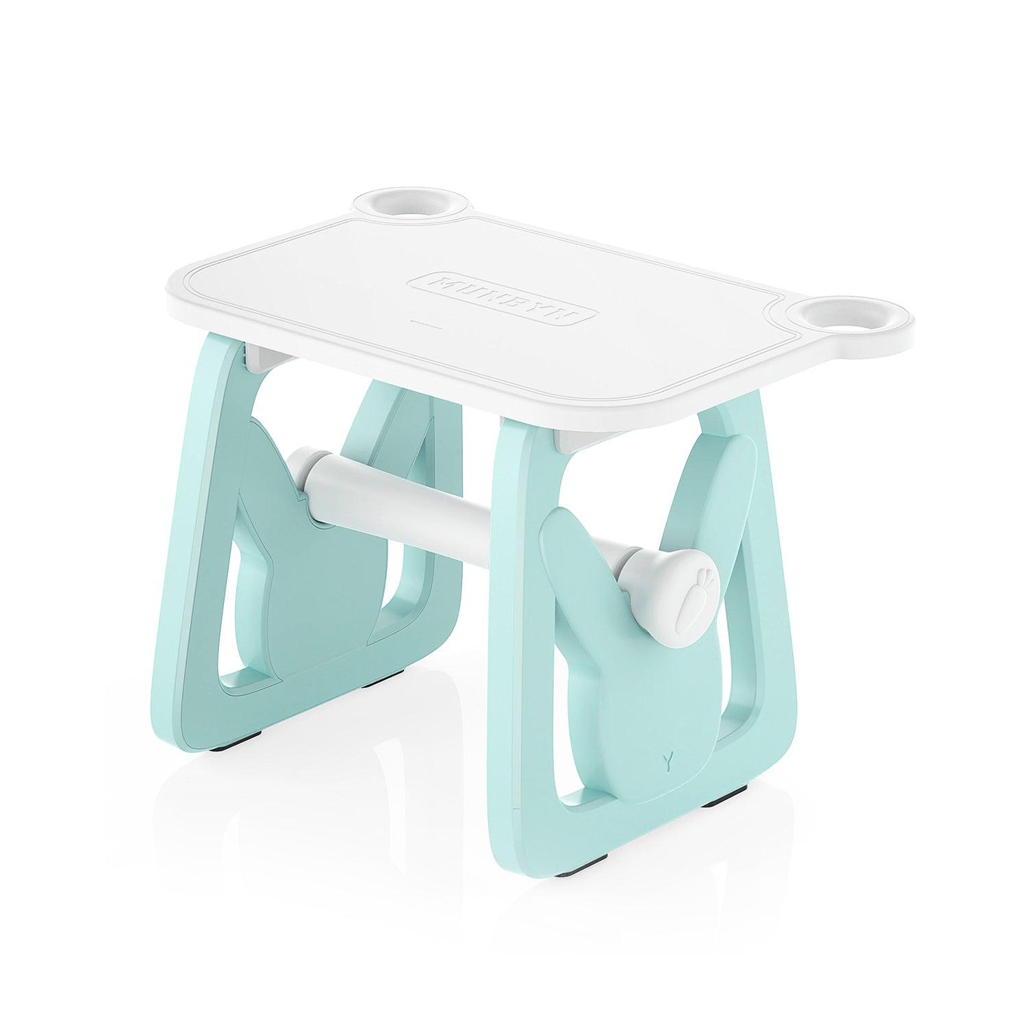 White and gray ILH02 label holder for MUNBYN label printer accessories, showing durable plastic design for organizing labels.