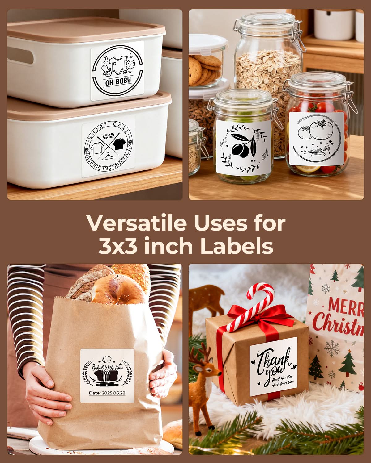 3" x 3" Square Labels