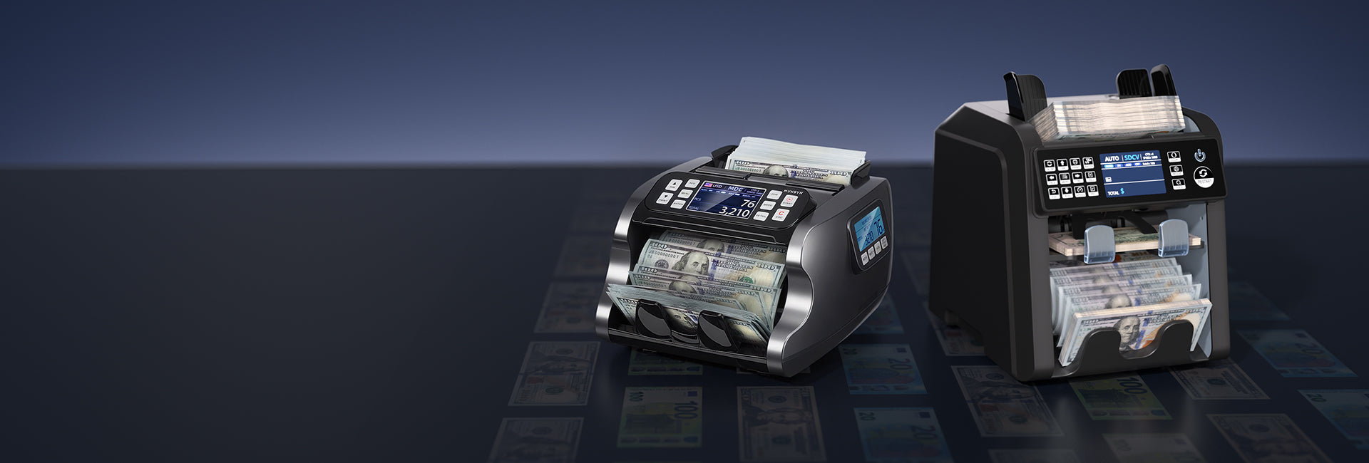 Landing banner for Munbyn money counter products