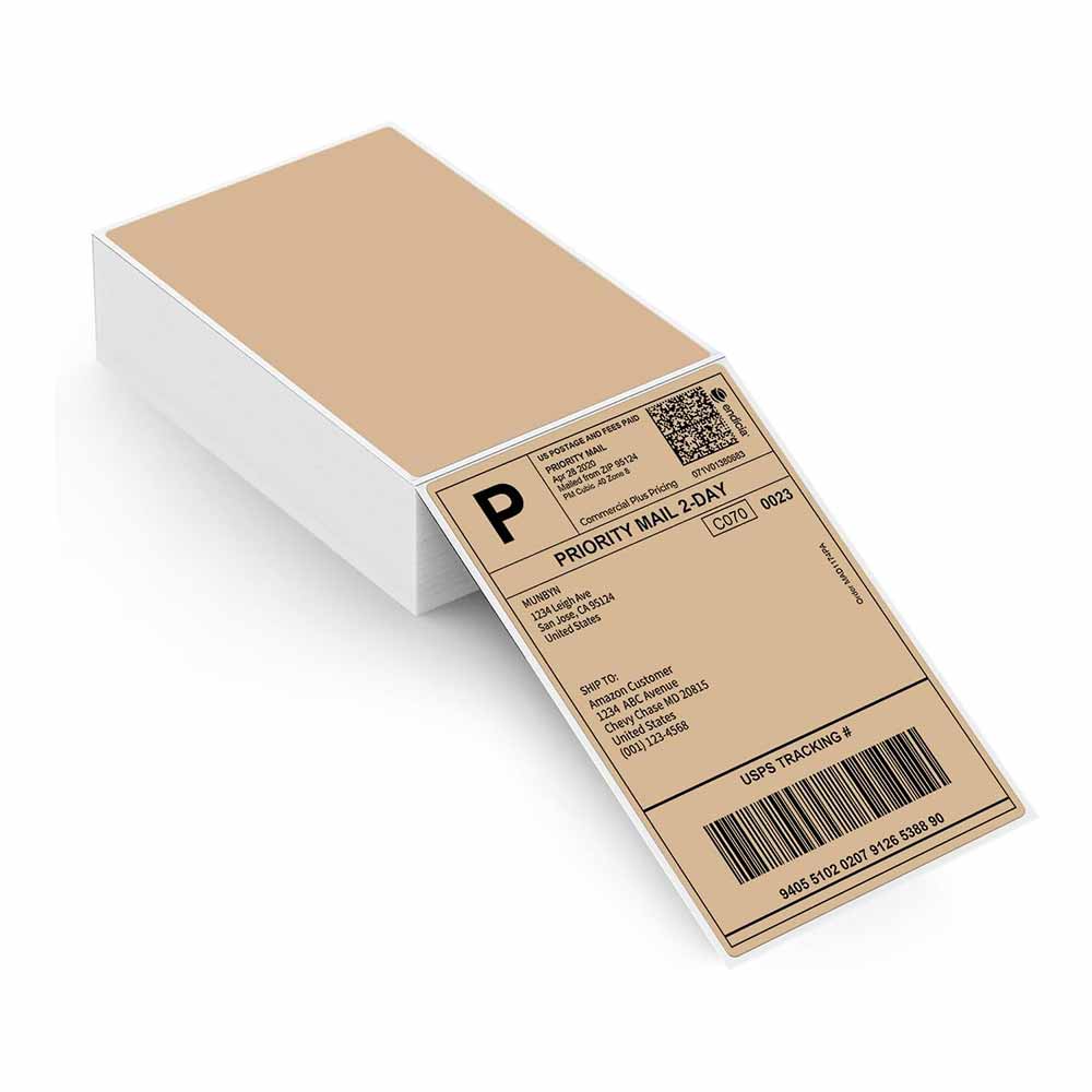 MUNBYN 4"x6" Fan-Fold Direct Thermal Shipping Labels (220/Stack)