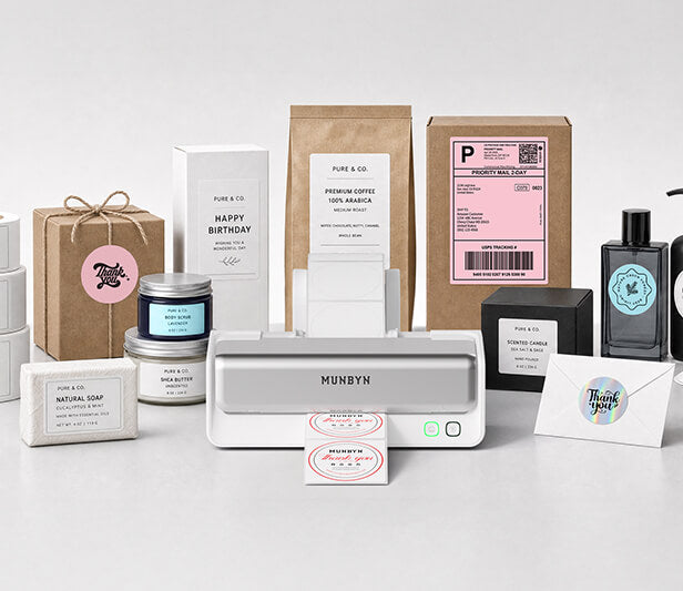 product label printer small business display
