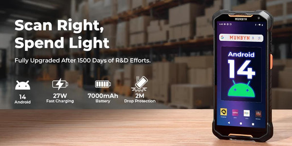MUNBYN’s Latest Innovation: The Android 14 Barcode Scanner for Modern Businesses