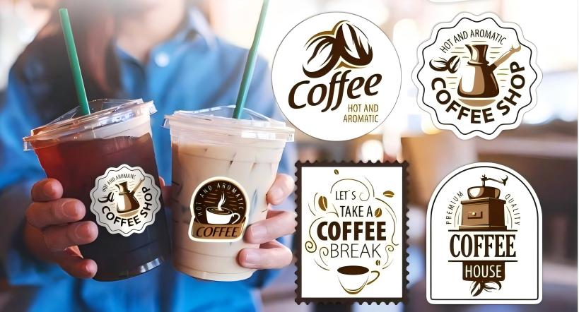 Custom Coffee Stickers