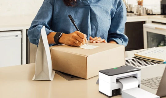 print shipping labels using MUNBYN thermal label printer for Amazon sellers