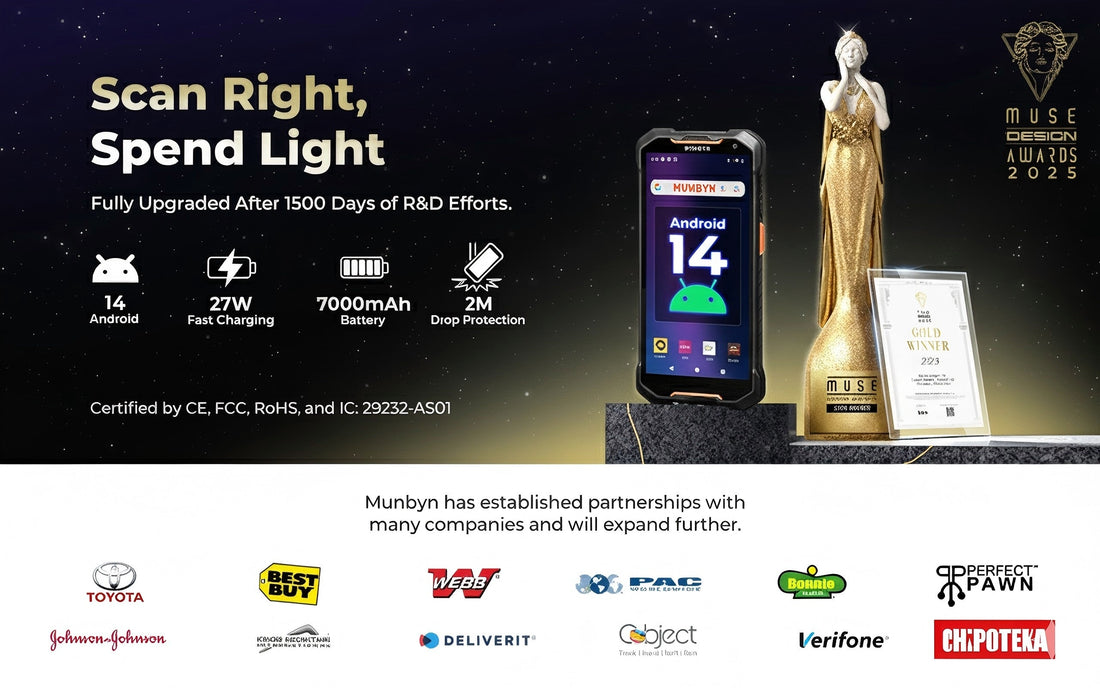 MUNBYN AS01 Android Handheld Scanner for Retail