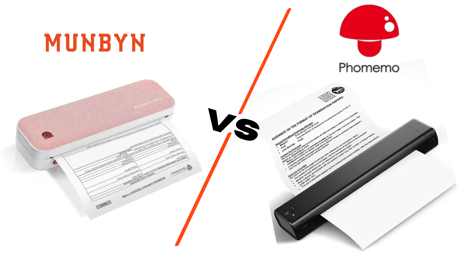 Which Portable Printer is Better: MUNBYN or Phomemo?