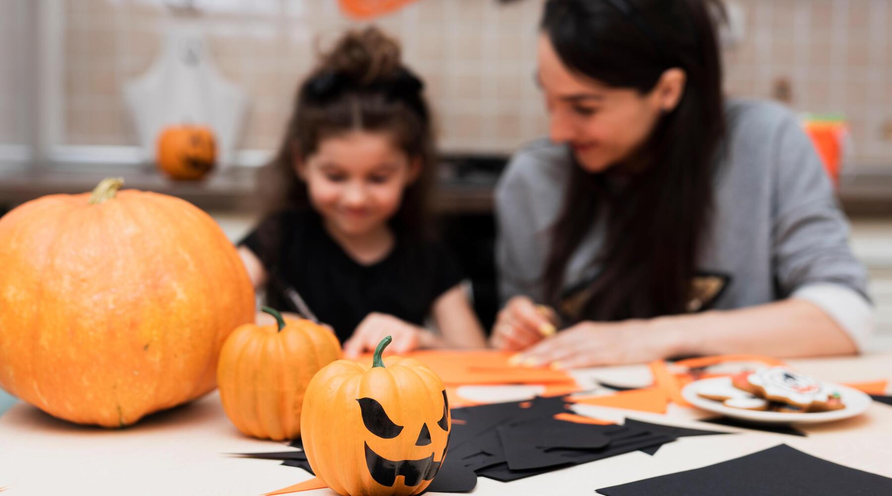 halloween holiday activity with children