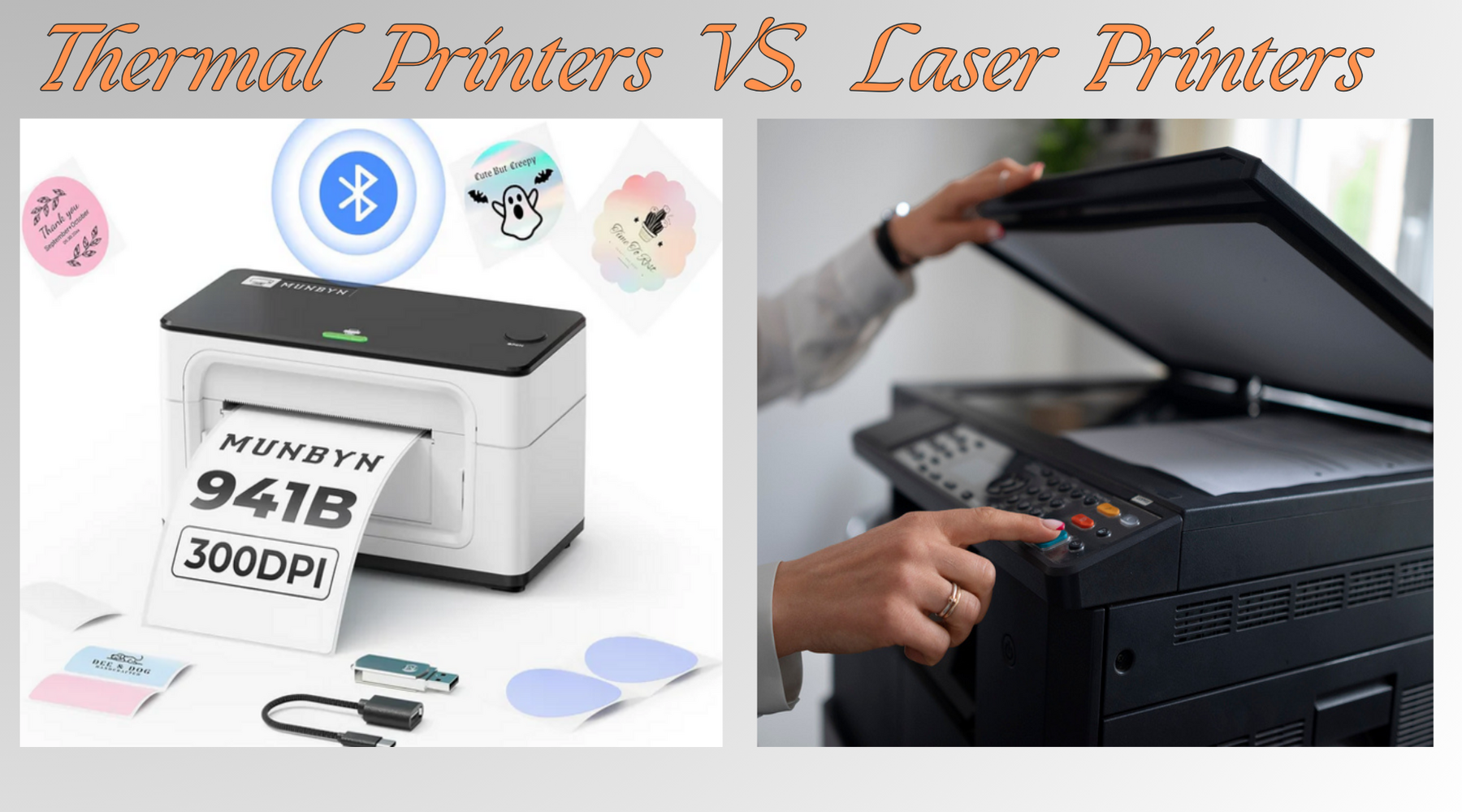 Thermal VS. Laser Printer: Key Differences You Should Know – MUNBYN