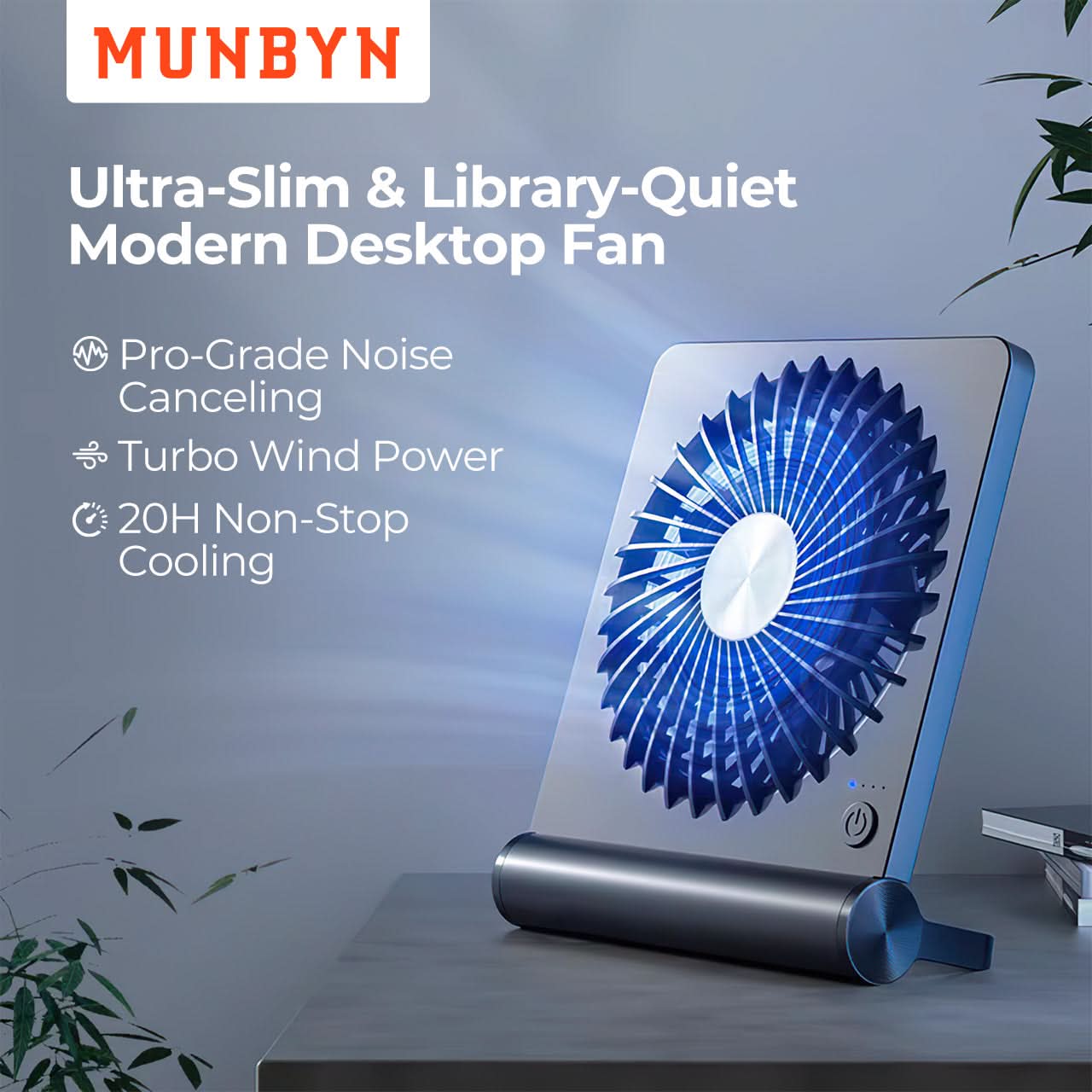 MUNBYN Mini Desk Fan