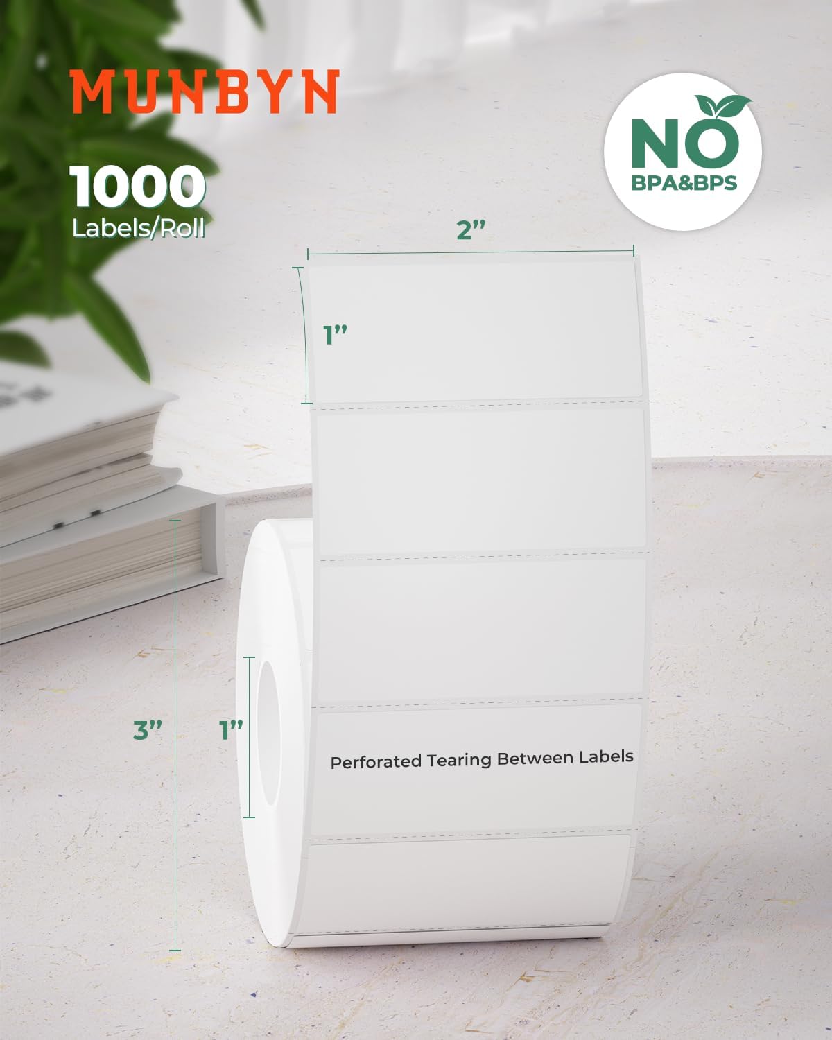 2" x 1" Rectangle Labels