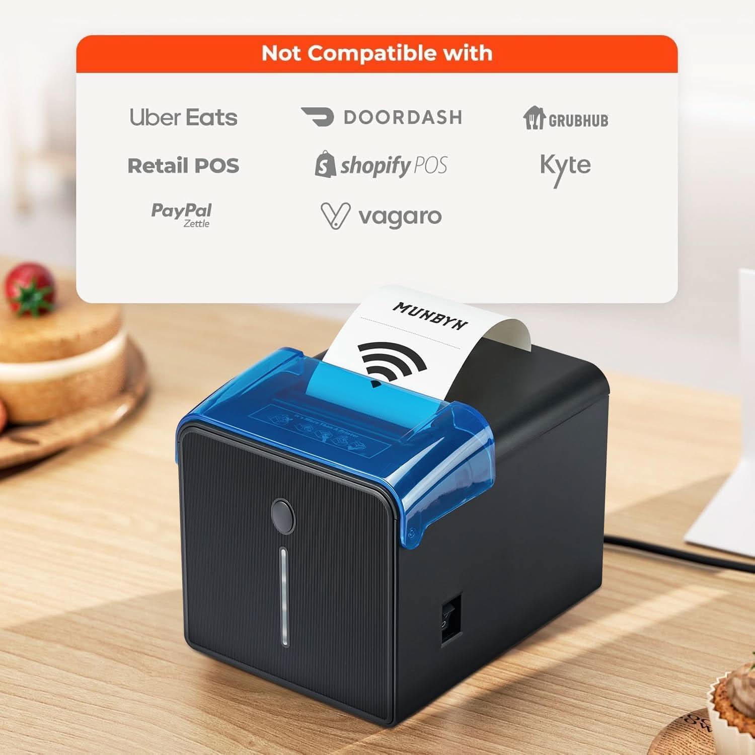 MUNBYN ITPP905 WiFi Thermal Receipt Printer POS Printer