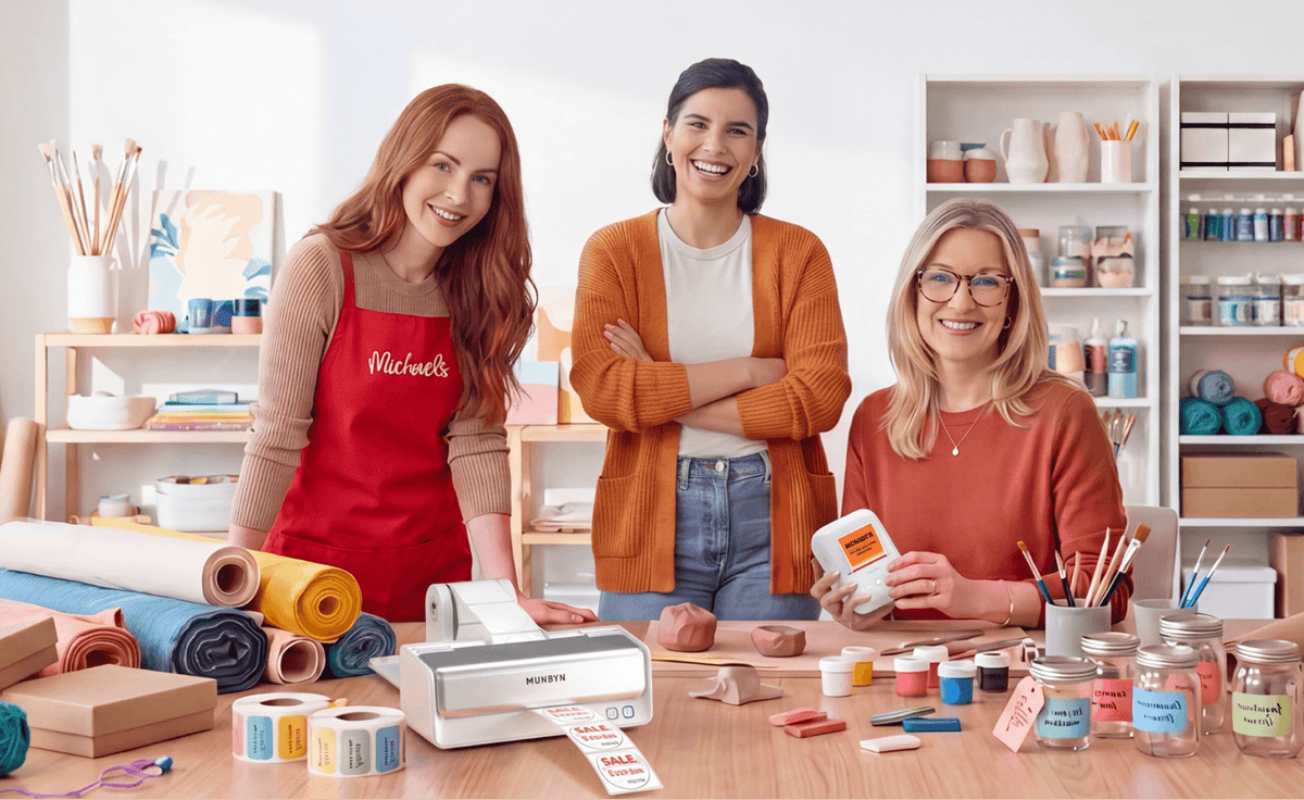Michaels store carrying MUNBYN printers