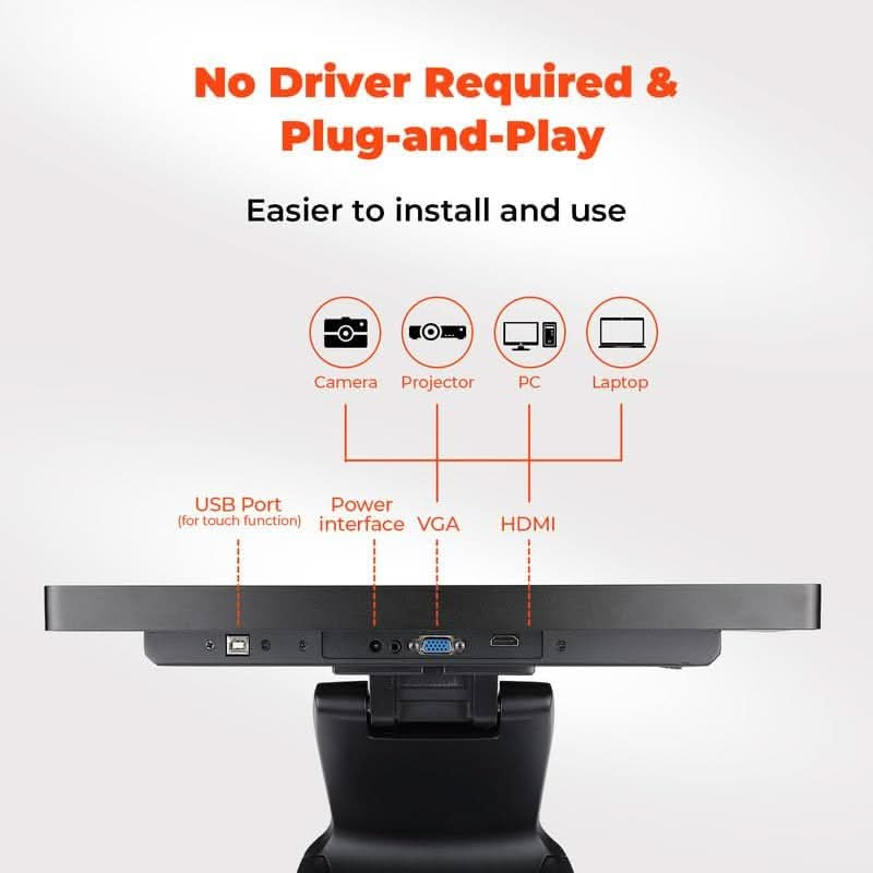 MUNBYN IPTS001 17 Inch POS Touch Screen Monitor