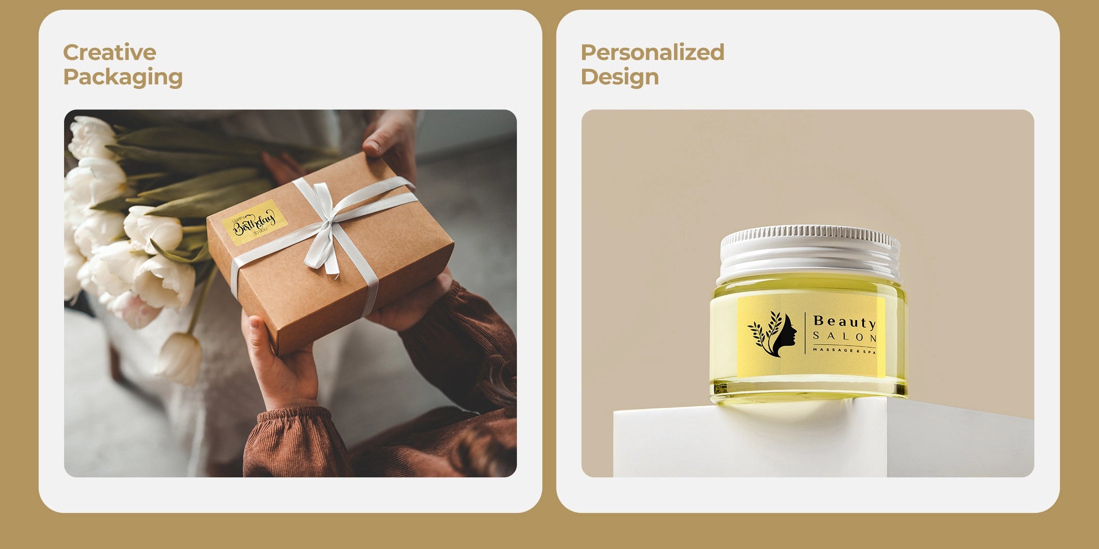 MUNBYN gold glitter rectangle labels can be used for labeling products and as personalized stickers.