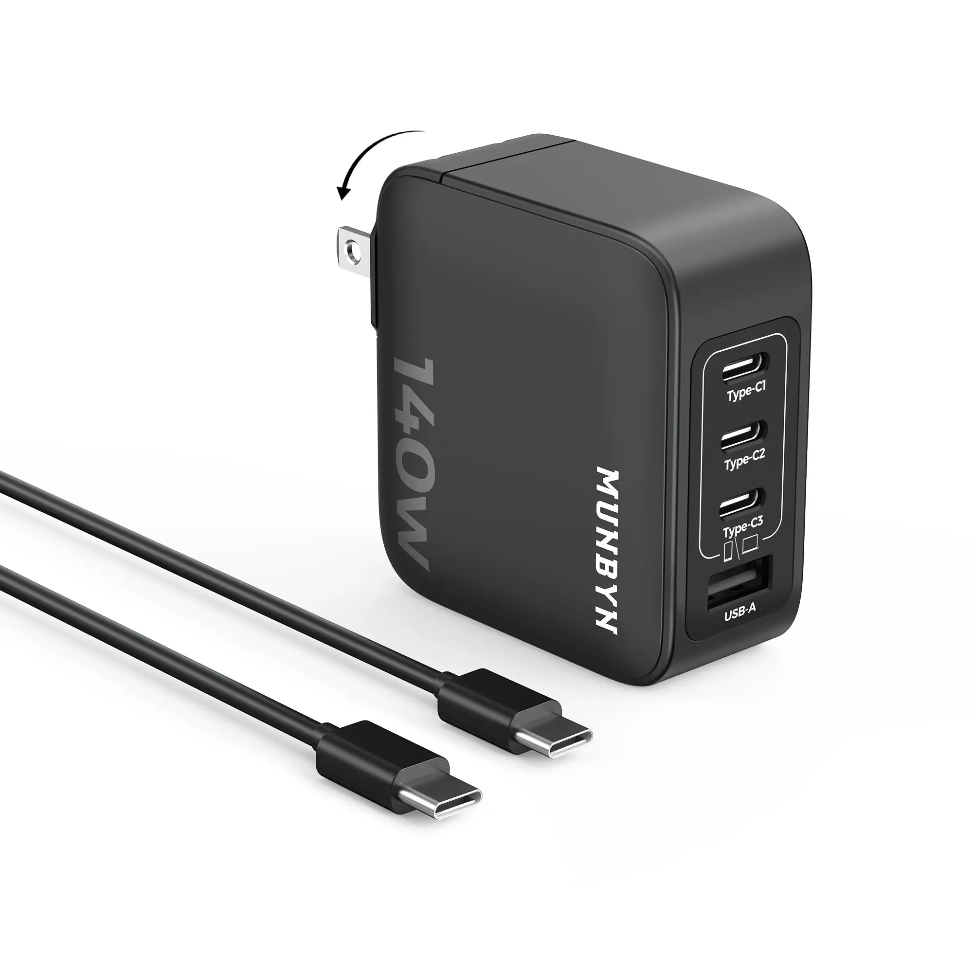 MUNBYN CR14 140W USB-C 4-Port Fast Charger