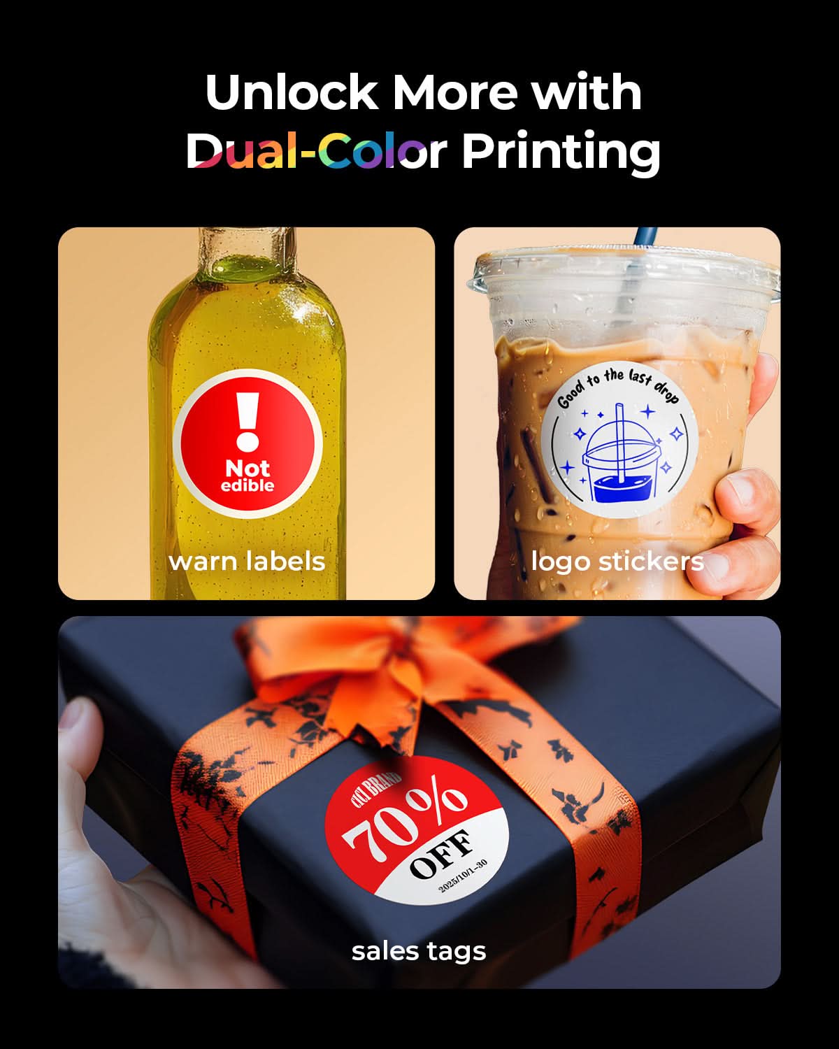 MUNBYN RealWriter 405B dual-color thermal label printer for product tags