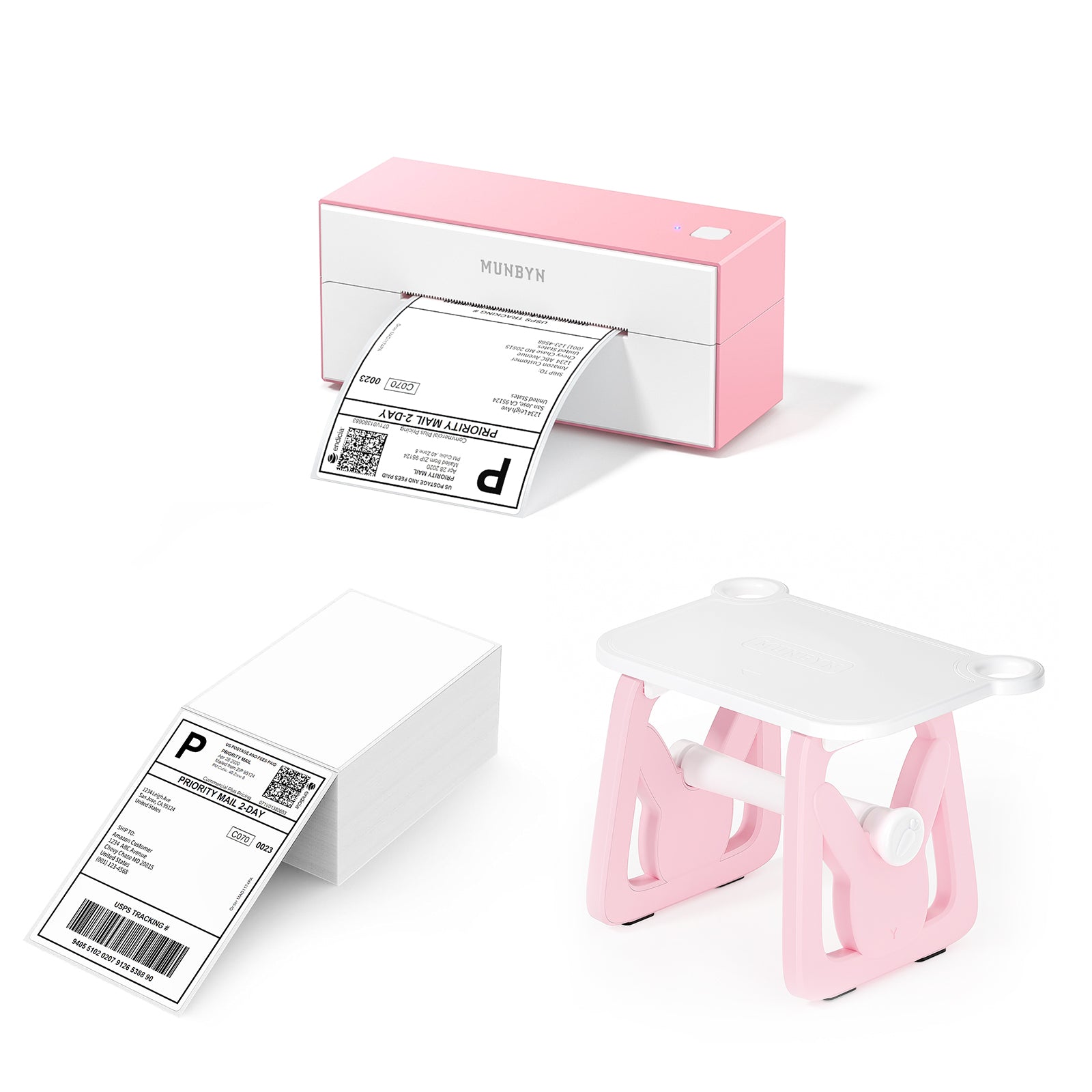 MUNBYN P130B Bluetooth Thermal Printer Kit – MUNBYN