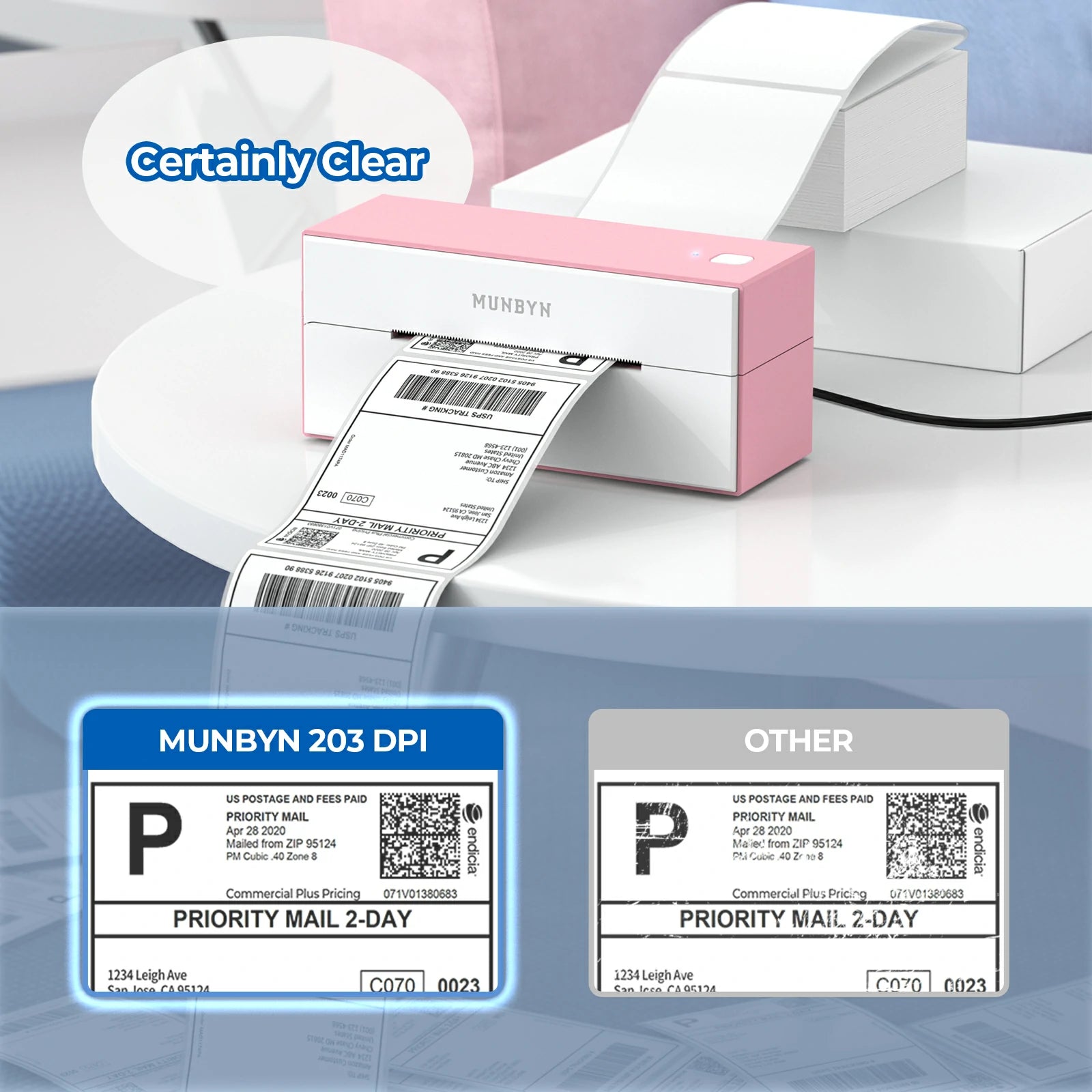 MUNBYN® RealWriter 129 Bluetooth Label Printer