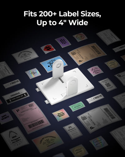 MUNBYN RealWriter 405B Bluetooth Printer & Rectangle Labels Pet Packaging Pro Kit
