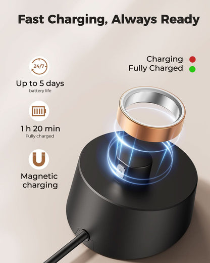 MUNBYN Smart Ring with Sleep and Health Tracking