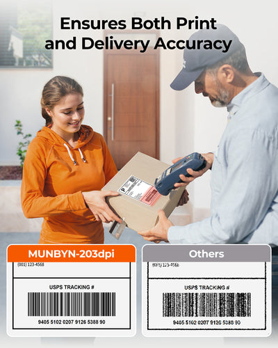 MUNBYN RealWriter 130B Bluetooth Printer & Rectangle Pink Labels Beauty Packaging Basic Kit