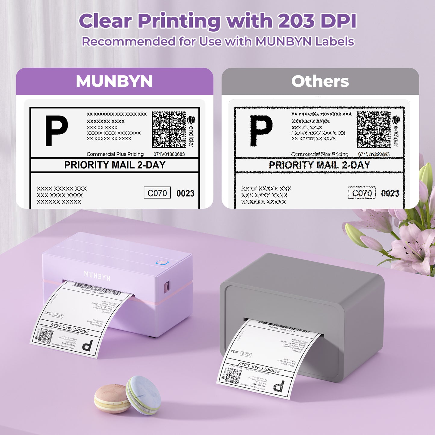 MUNBYN RealWriter 130B Bluetooth Thermal Label Printer