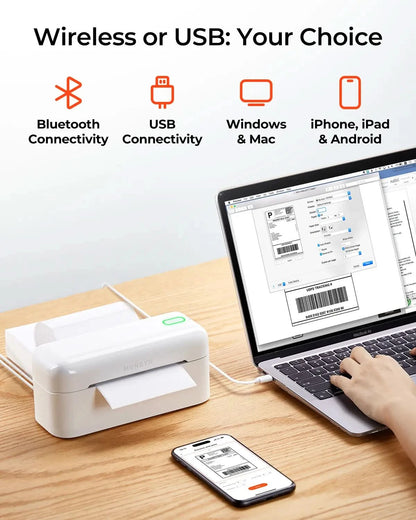 MUNBYN RealWriter 402B Bluetooth Thermal Label Printer Kits