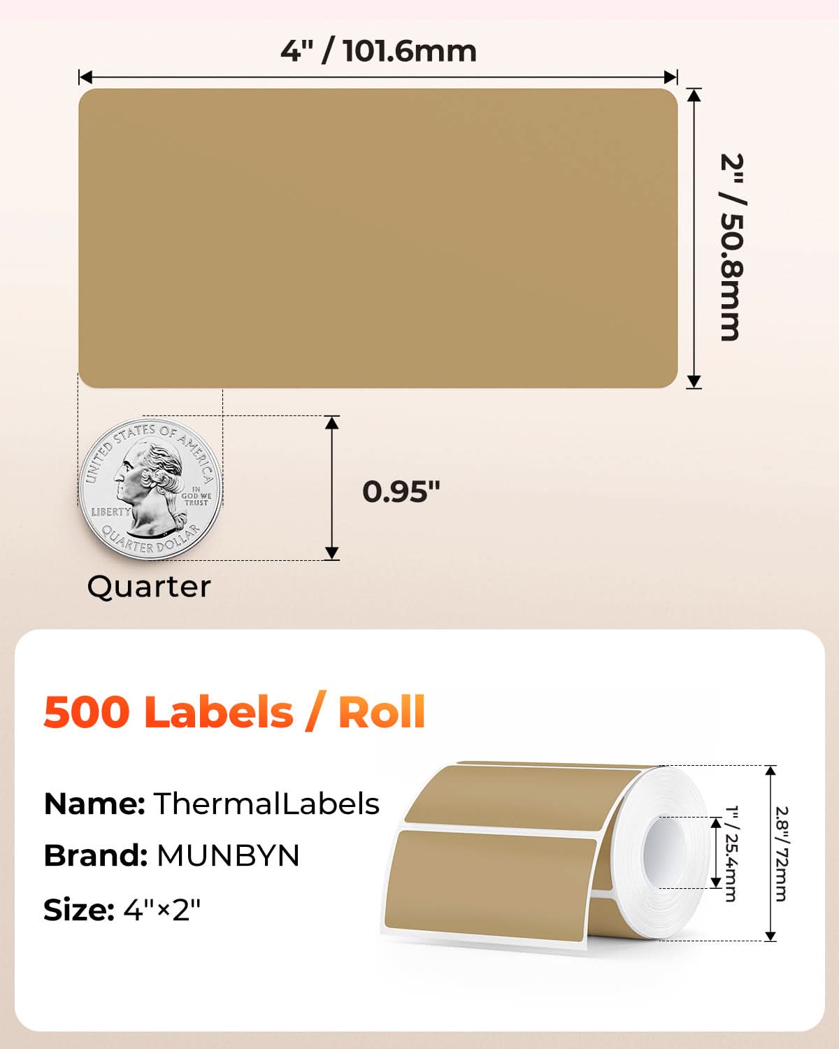 MUNBYN RealWriter 403B Bluetooth Printer & 4x2 Labels Handmade Product Starter Kit