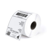 Sheet of 4x6 inch shipping labels on label printer paper from MUNBYN, showing neatly aligned blank labels on a white background.