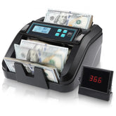 MUNBYN IMC51 Money Counter Machine with LCD Display (Black)