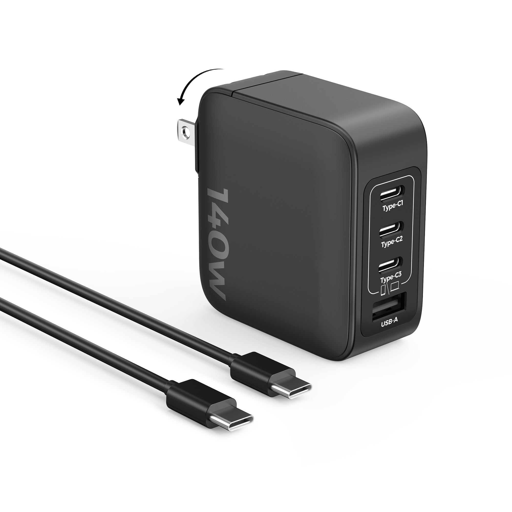 MUNBYN NexTect CR14 140W USB-C 4-Port Fast Charger