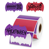 MUNBYN Bat Shaped Thermal Labels for Halloween