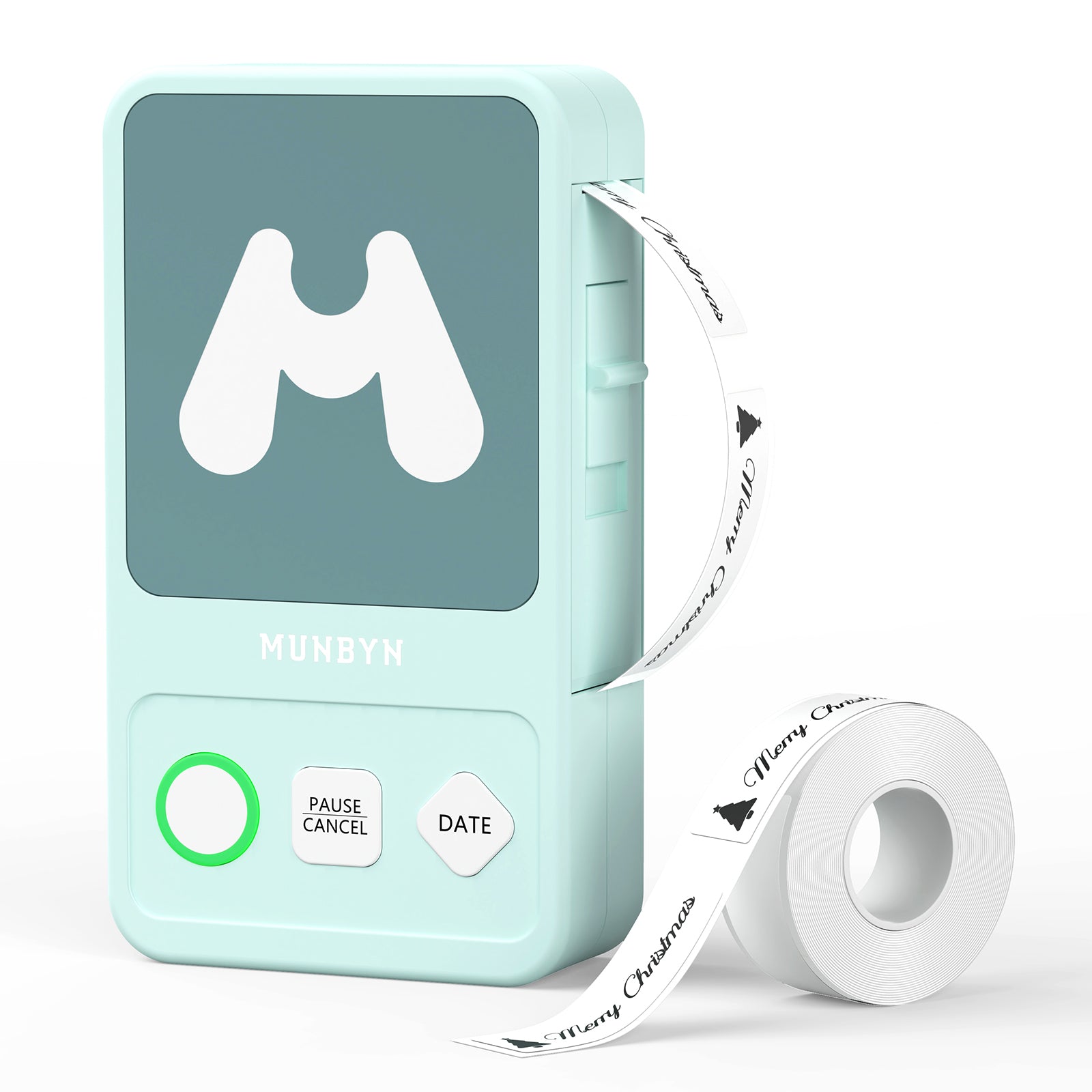 MUNBYN Portable Bluetooth Label Maker FM520 with labels