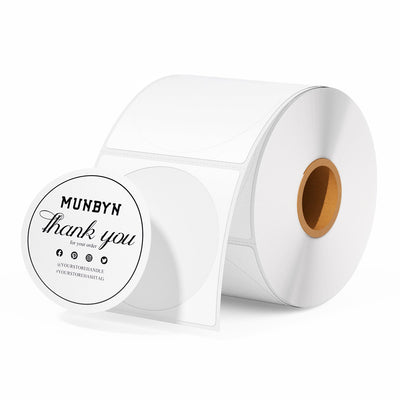 MUNBYN RealWriter 941BP Bluetooth Printer, Circle Labels & 3-in-1 Holder Candle Kit