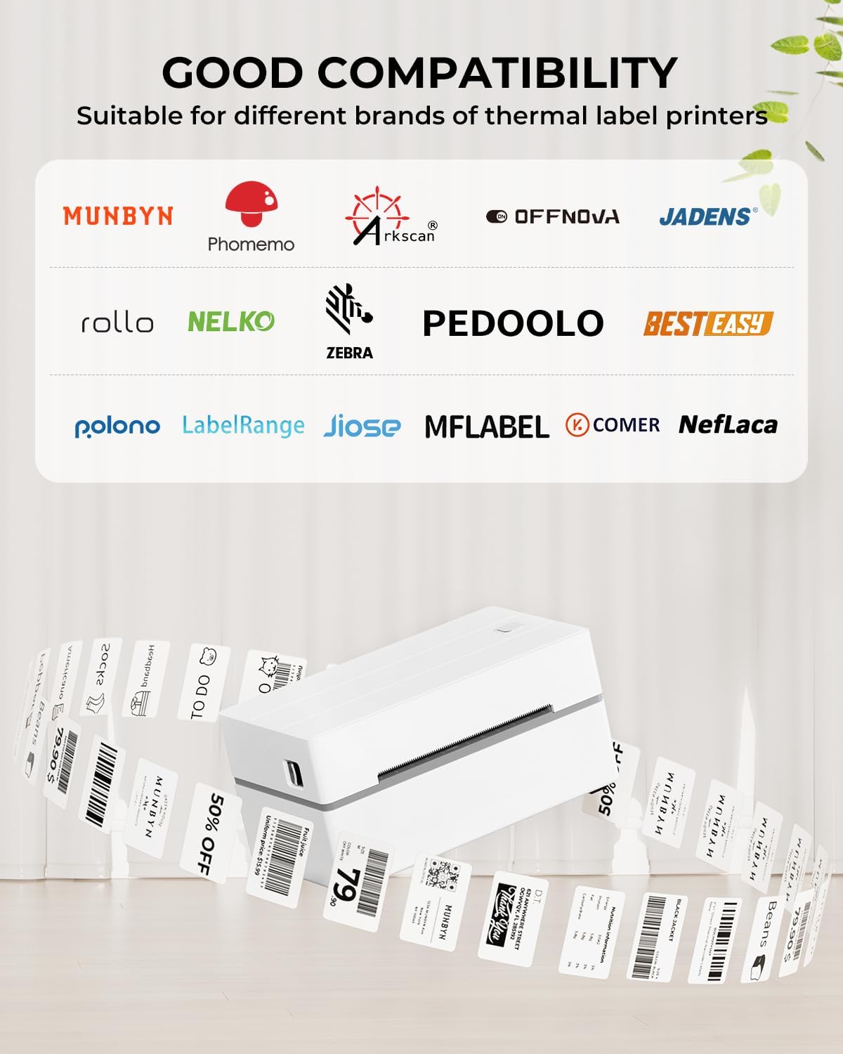 2.25" x 1.25" Rectangle Labels