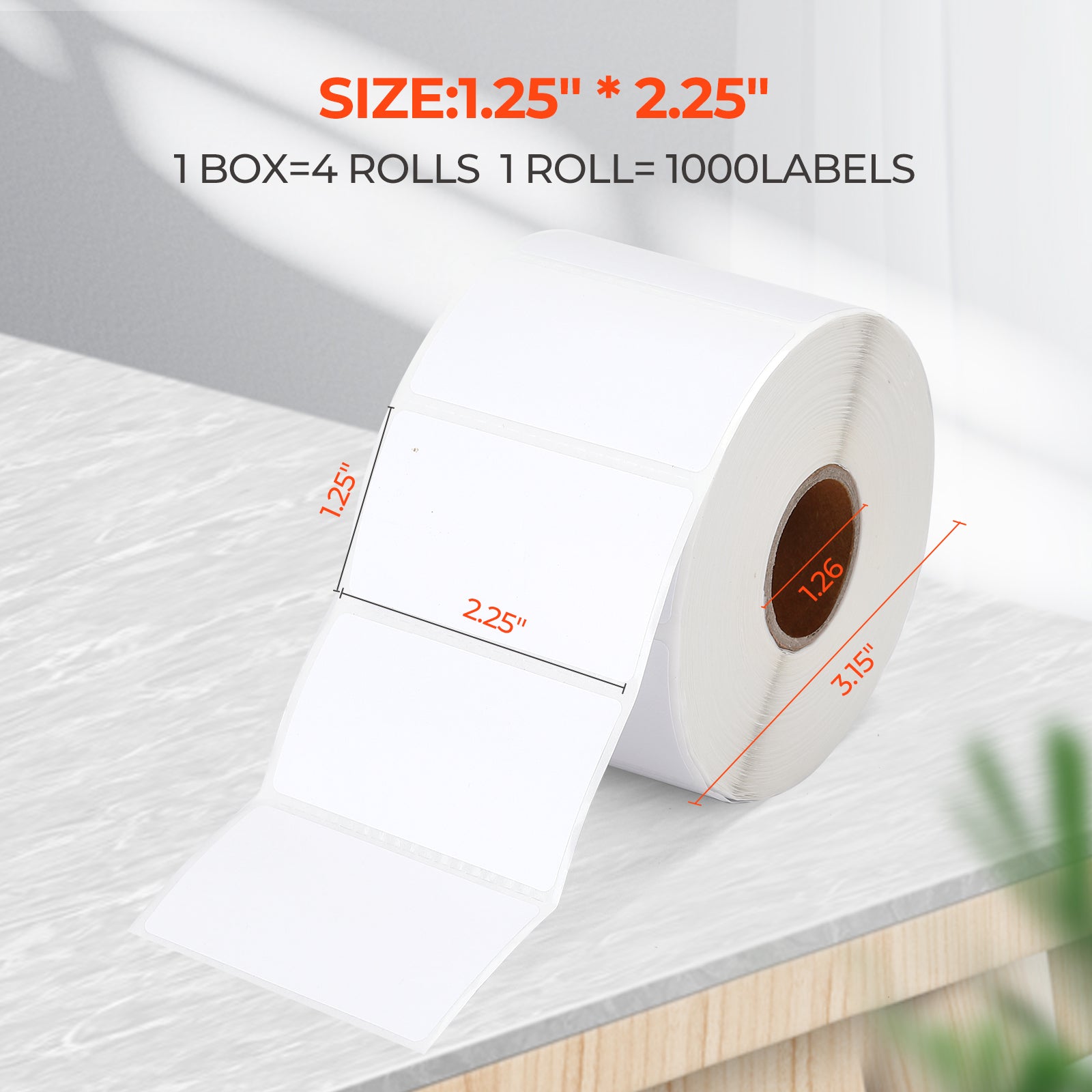 2.25" x 1.25" Rectangle Labels