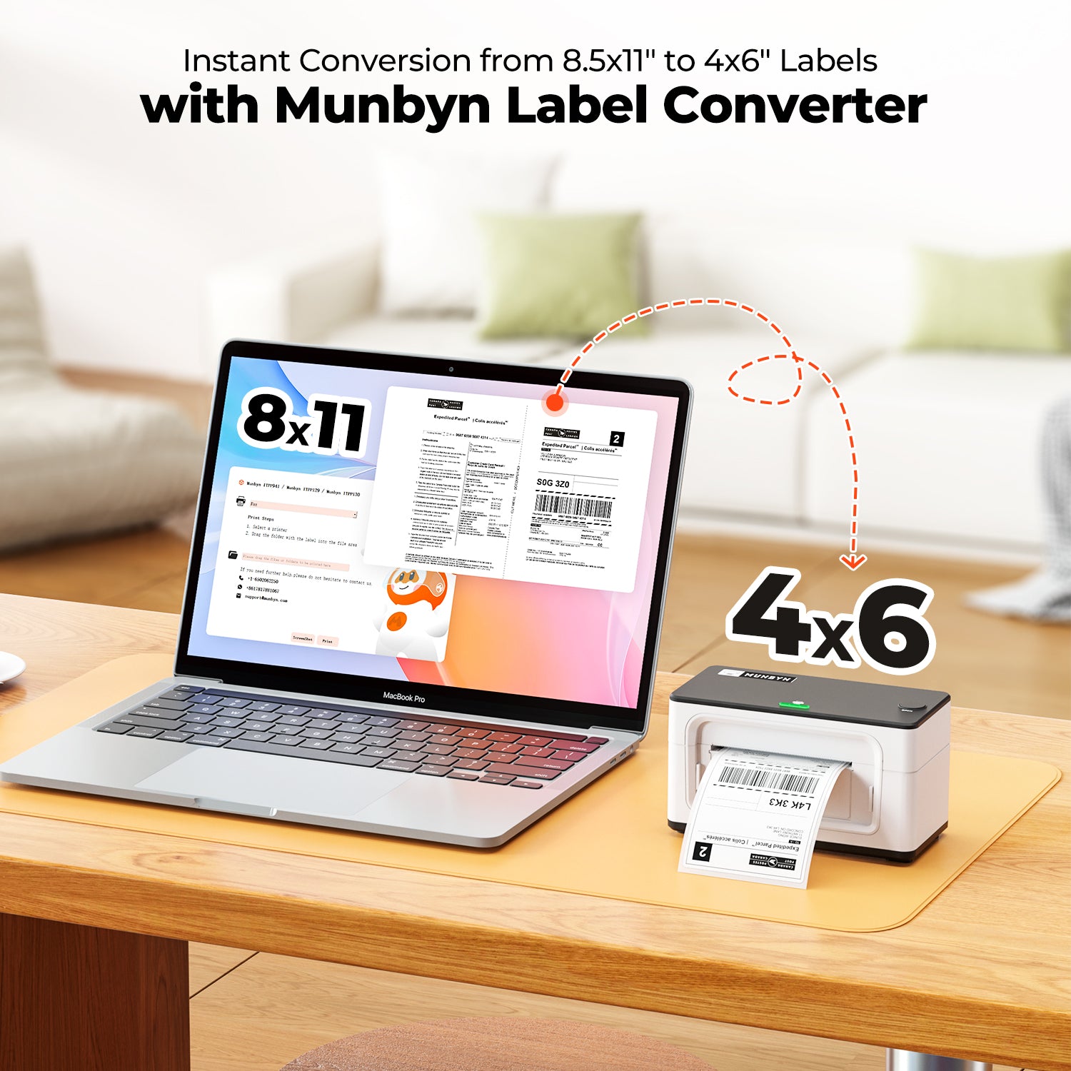 8.5x11 Label Converter Software MUNBYN®