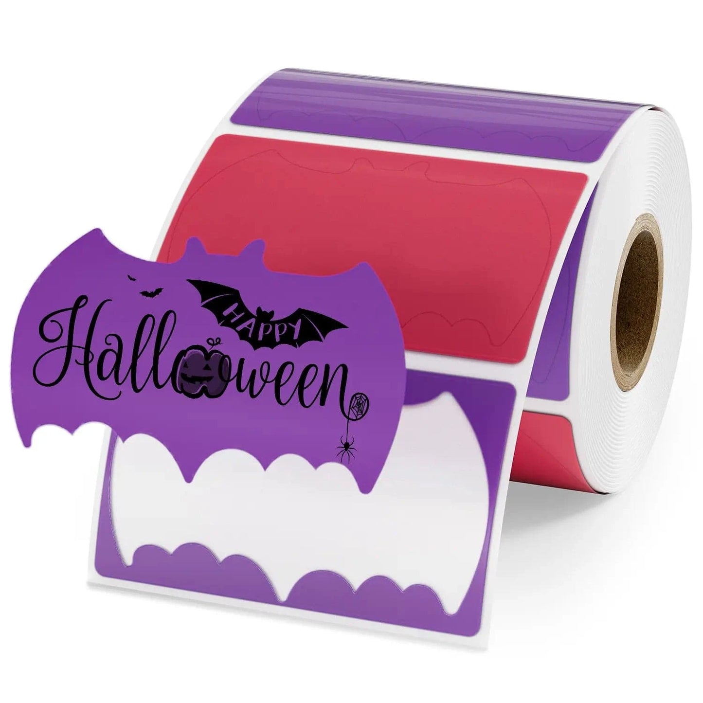 MUNBYN Bat Shaped Thermal Labels for Halloween