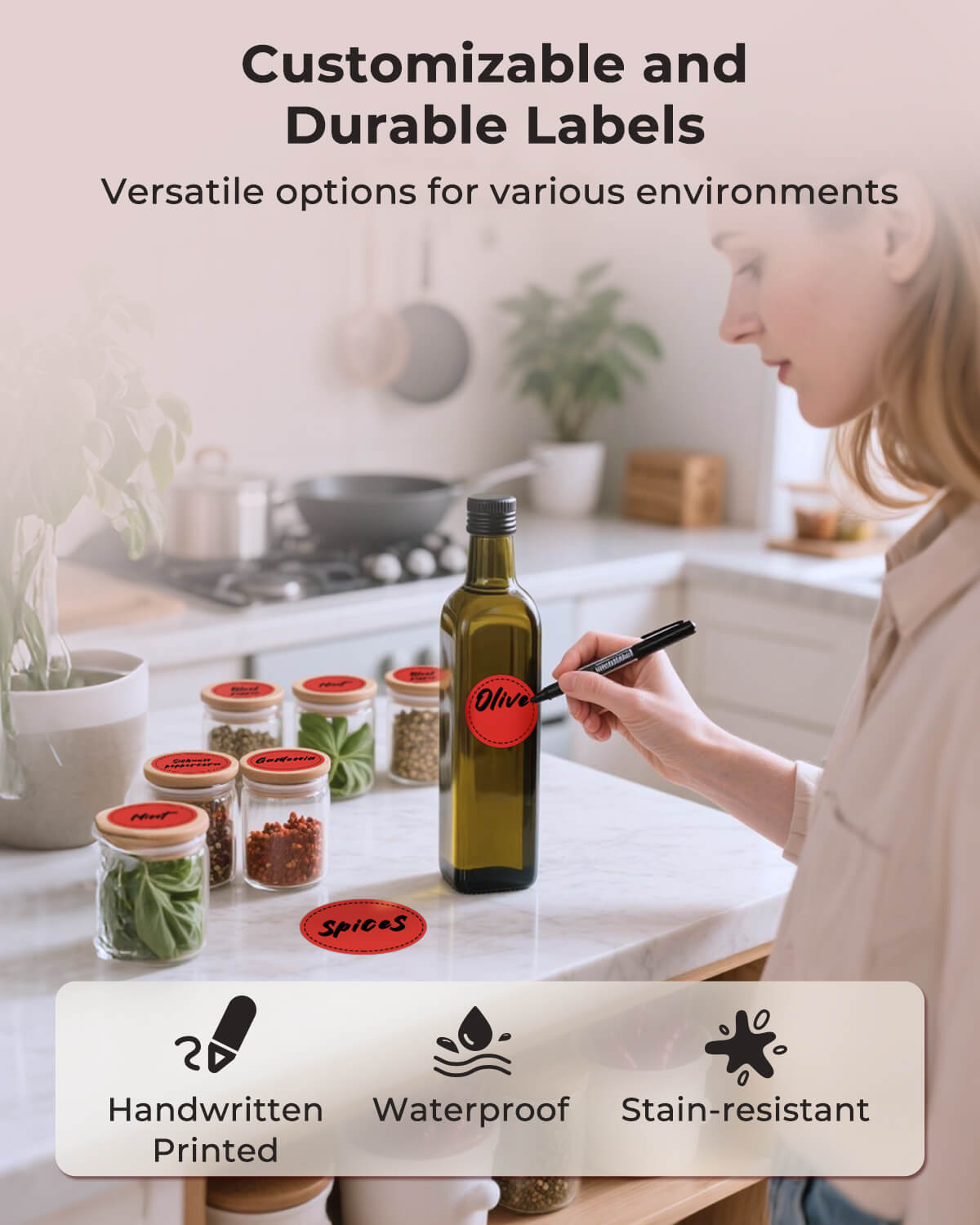 MUNBYN 2"x2" Generic Circle Series Thermal Labels (750/Roll)