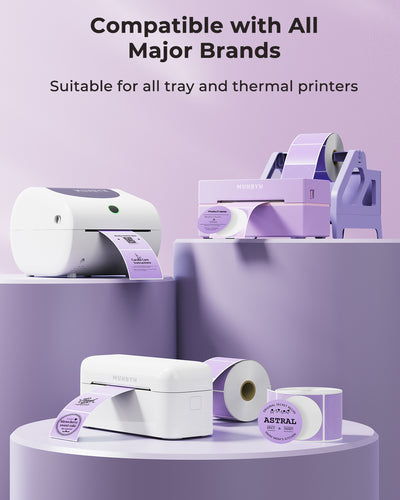 3-inch round labels printed on MUNBYN label printer paper, showcasing bright, clear circular labels ready for use.