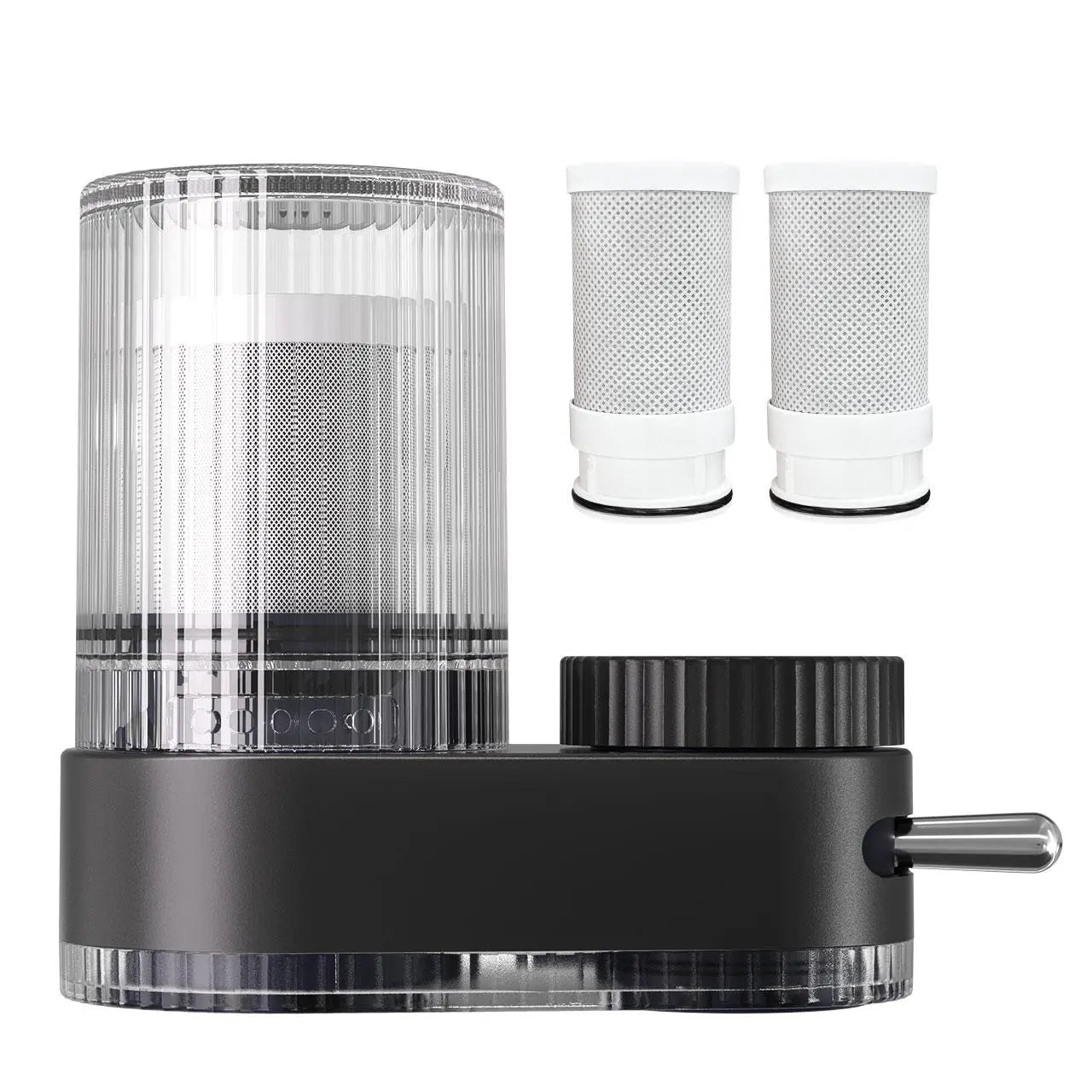 MUNBYN Activated Carbon Water Faucet Filter for Household Water Purification